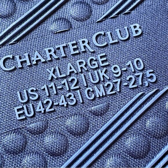 Charter Club Memory Foam Slippers NWT XL 11-12 - Picture 5 of 6